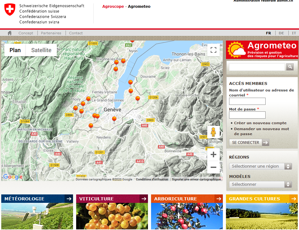 Site Agrometeo.ch